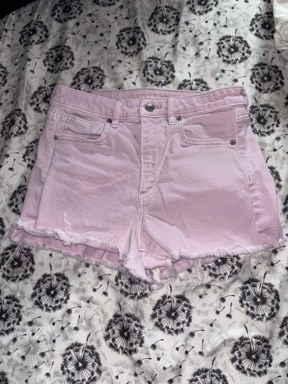 American Eagle Women’s Pink Denim mom Jean Shorts